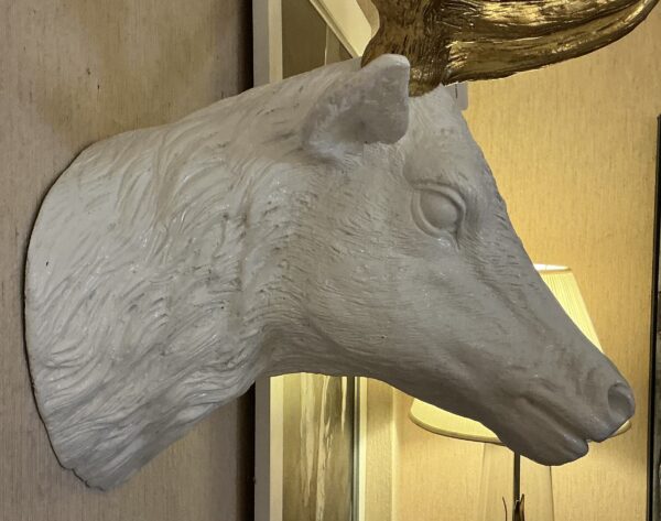 white gold stag deer