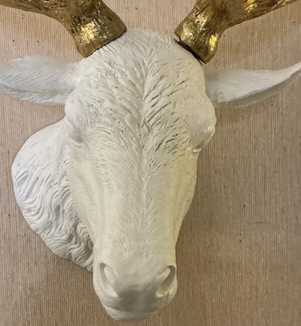 white gold stag deer