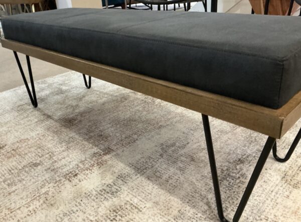 dark blue bench