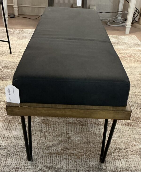 dark blue bench