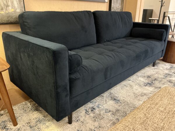 navy blue mc style sofa