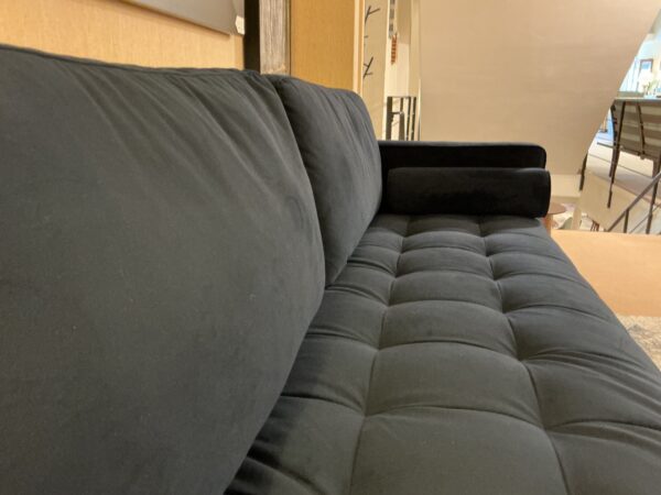 navy blue mc style sofa