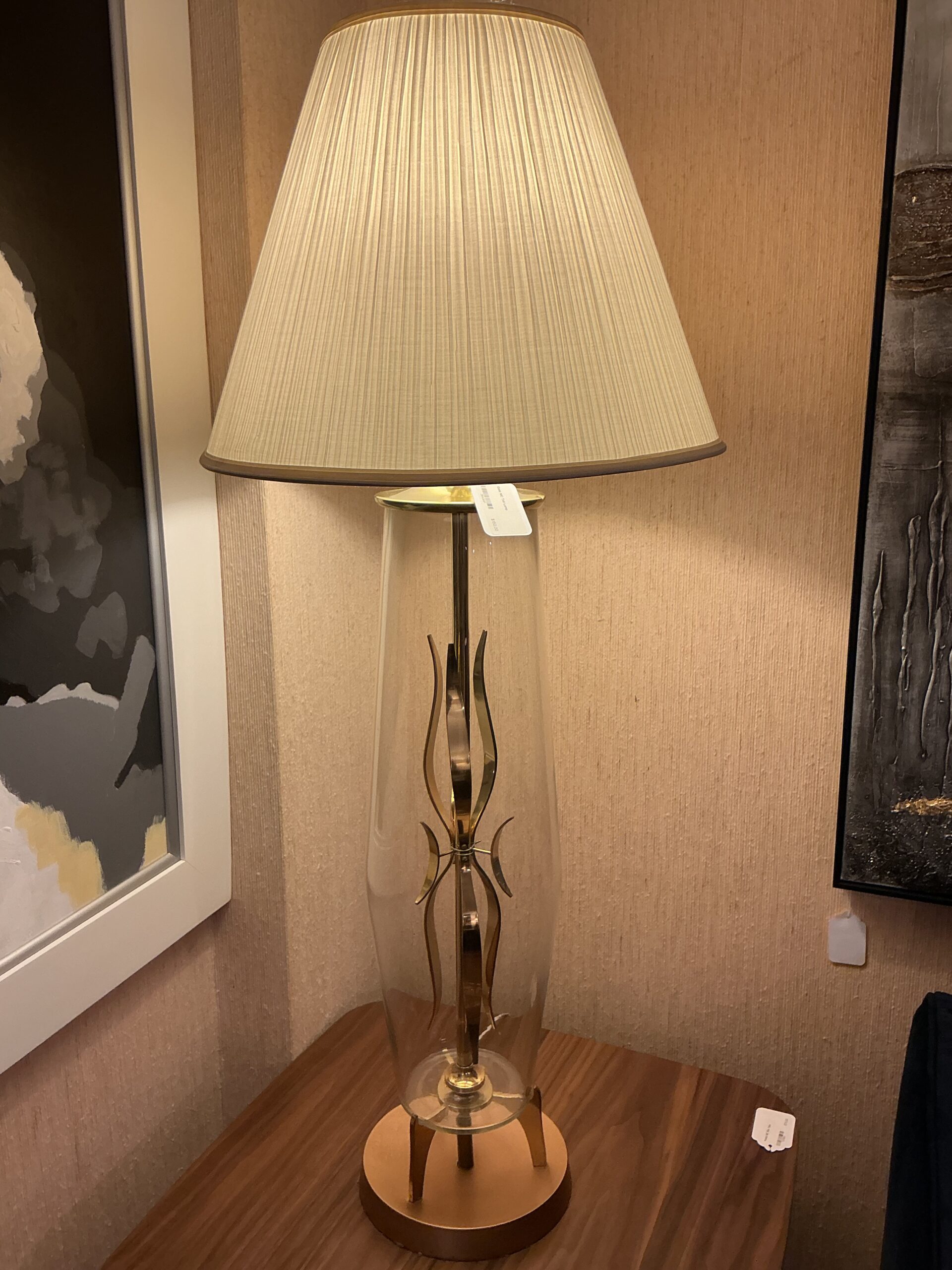 gold mc tall lamp