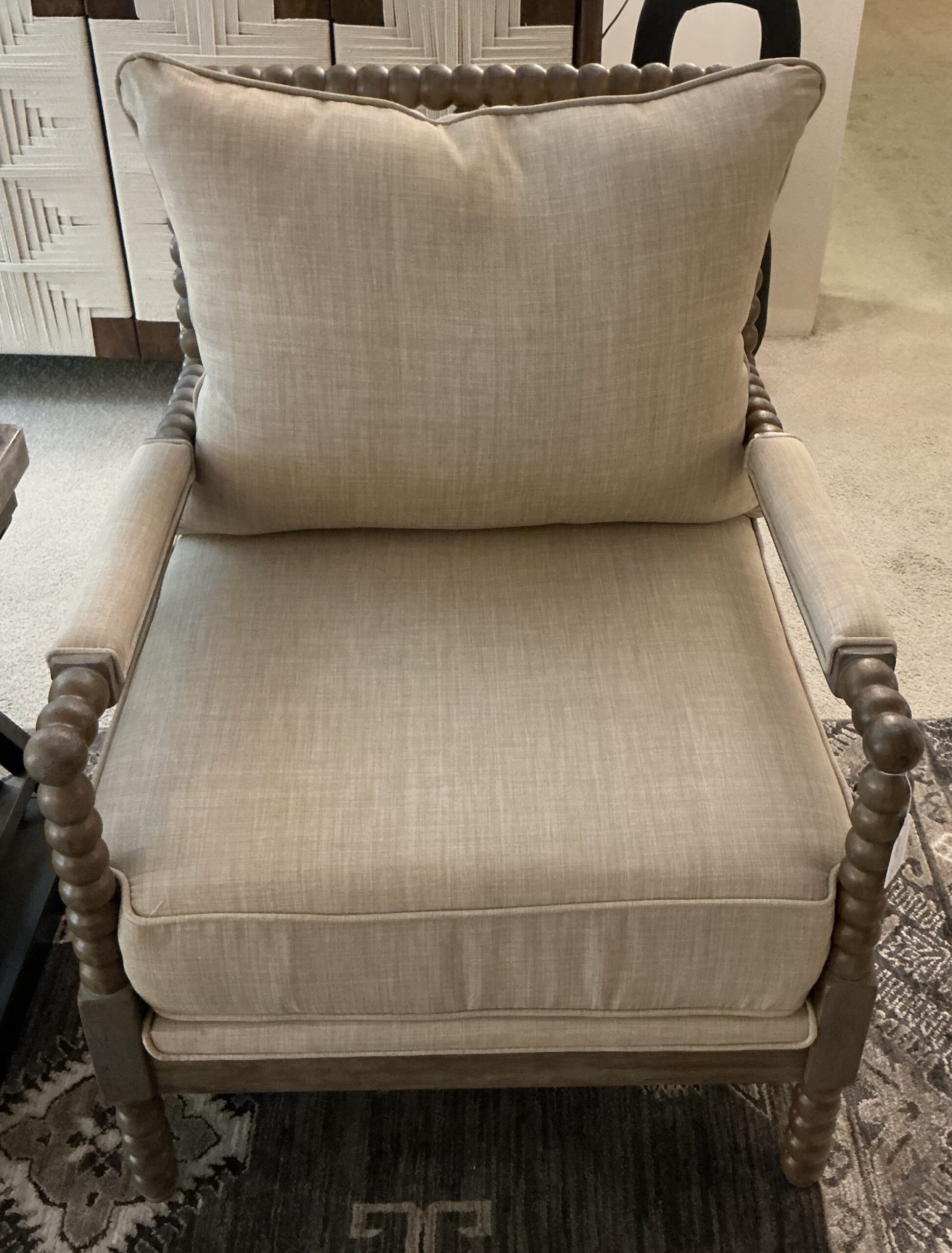 contemporary beigeaccent chair