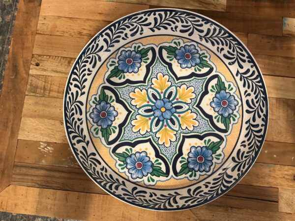 colorful round sev bowl