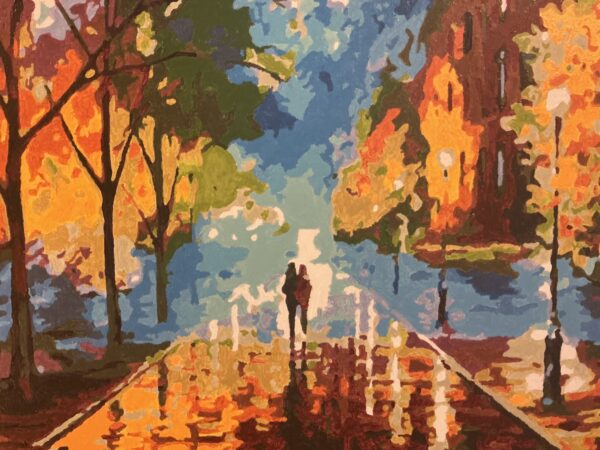 veg paint by number art