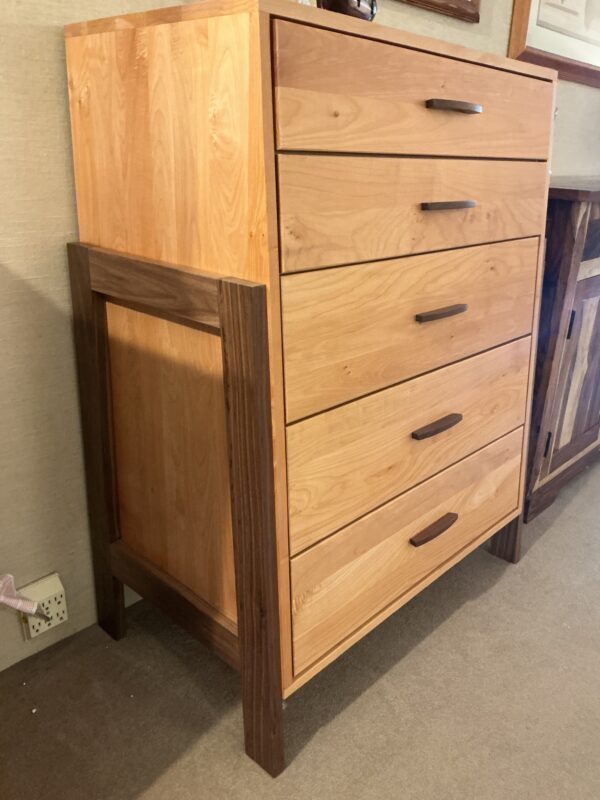 5 drawer two tone highboy