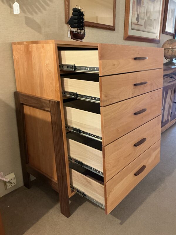 5 drawer two tone highboy