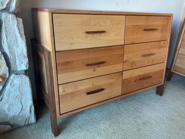 6 drawer two tone lowboy