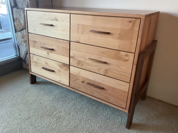 6 drawer two tone lowboy