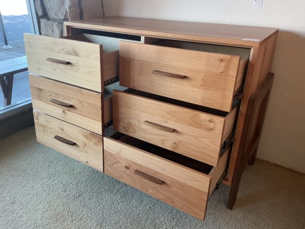 6 drawer two tone lowboy