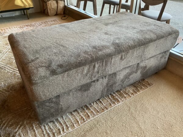 grey ottoman