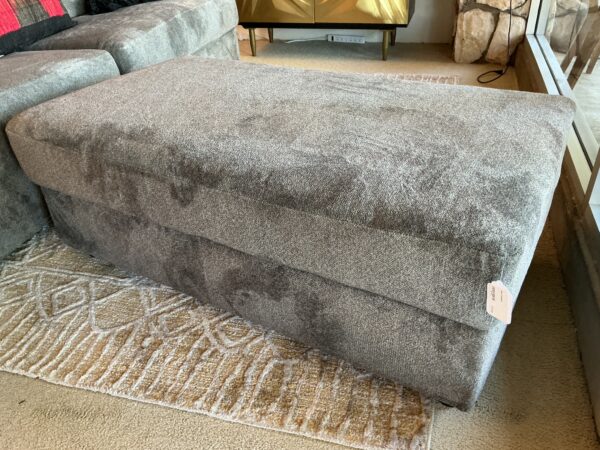grey ottoman