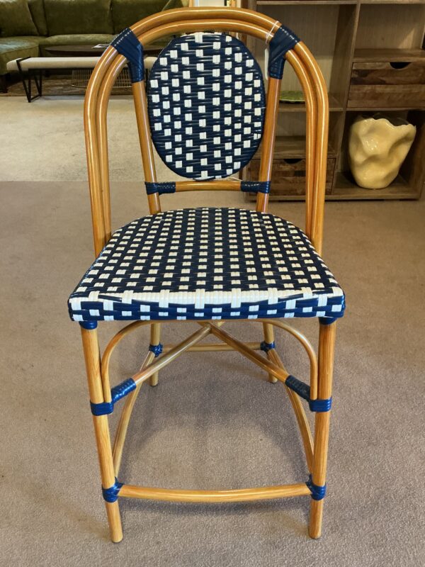 bar stool blue/white