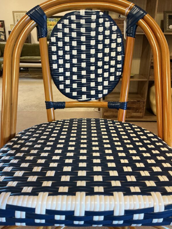 bar stool blue/white