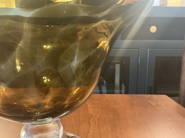 lg smoked glass bowl