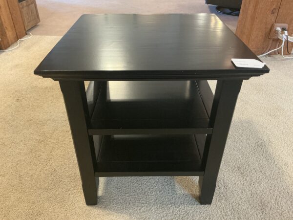 black side table