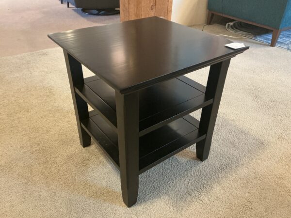 black side table