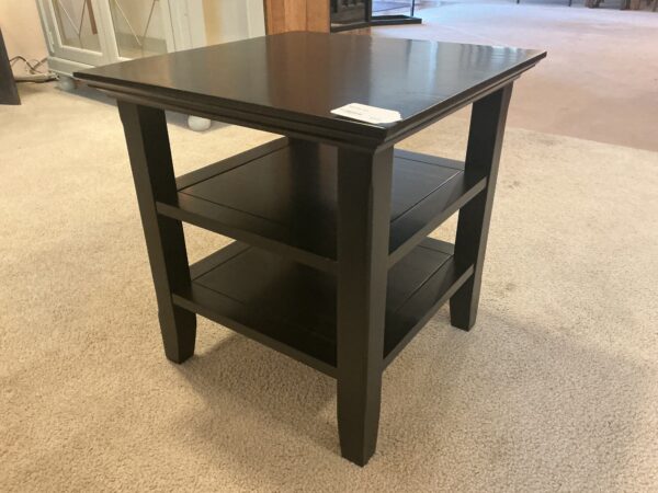 black side table