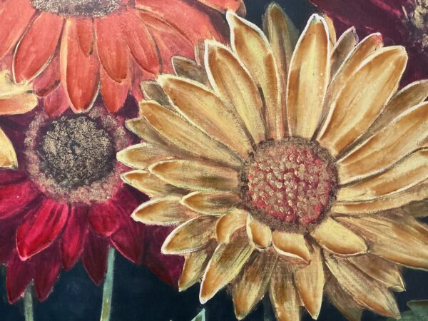 large floral canvas art