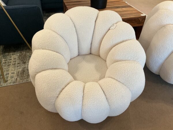 pumpkin swivel chair