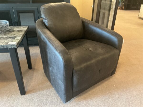 swivel grey chair