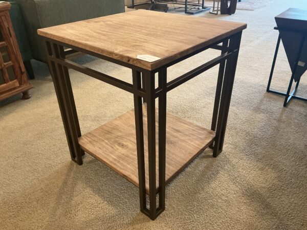 iron base end table