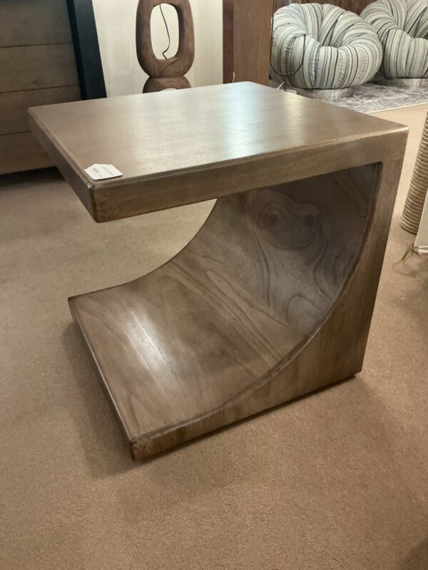 c shaped end table