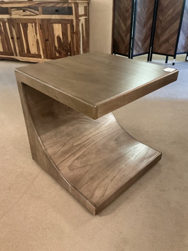 c shaped end table