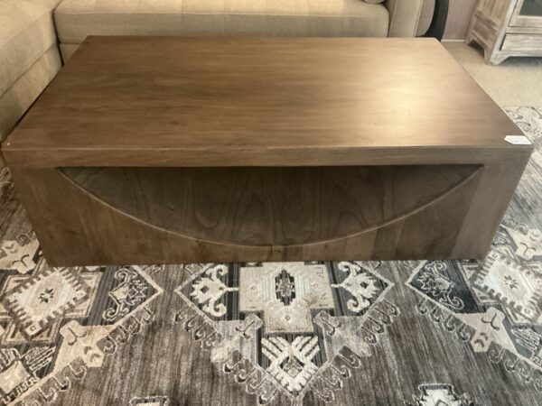 wooden cocktail table