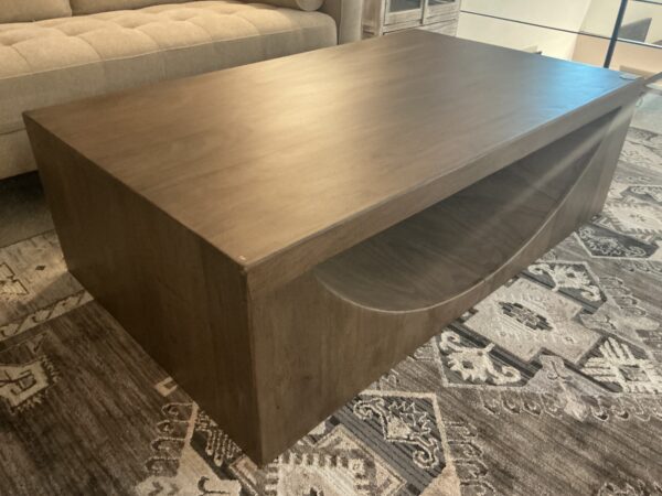 wooden cocktail table
