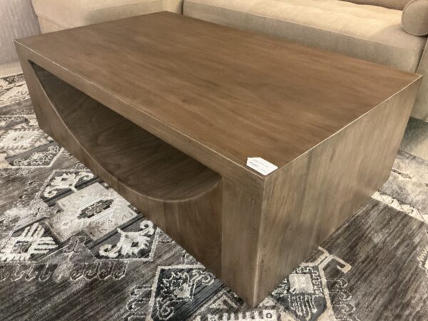 wooden cocktail table