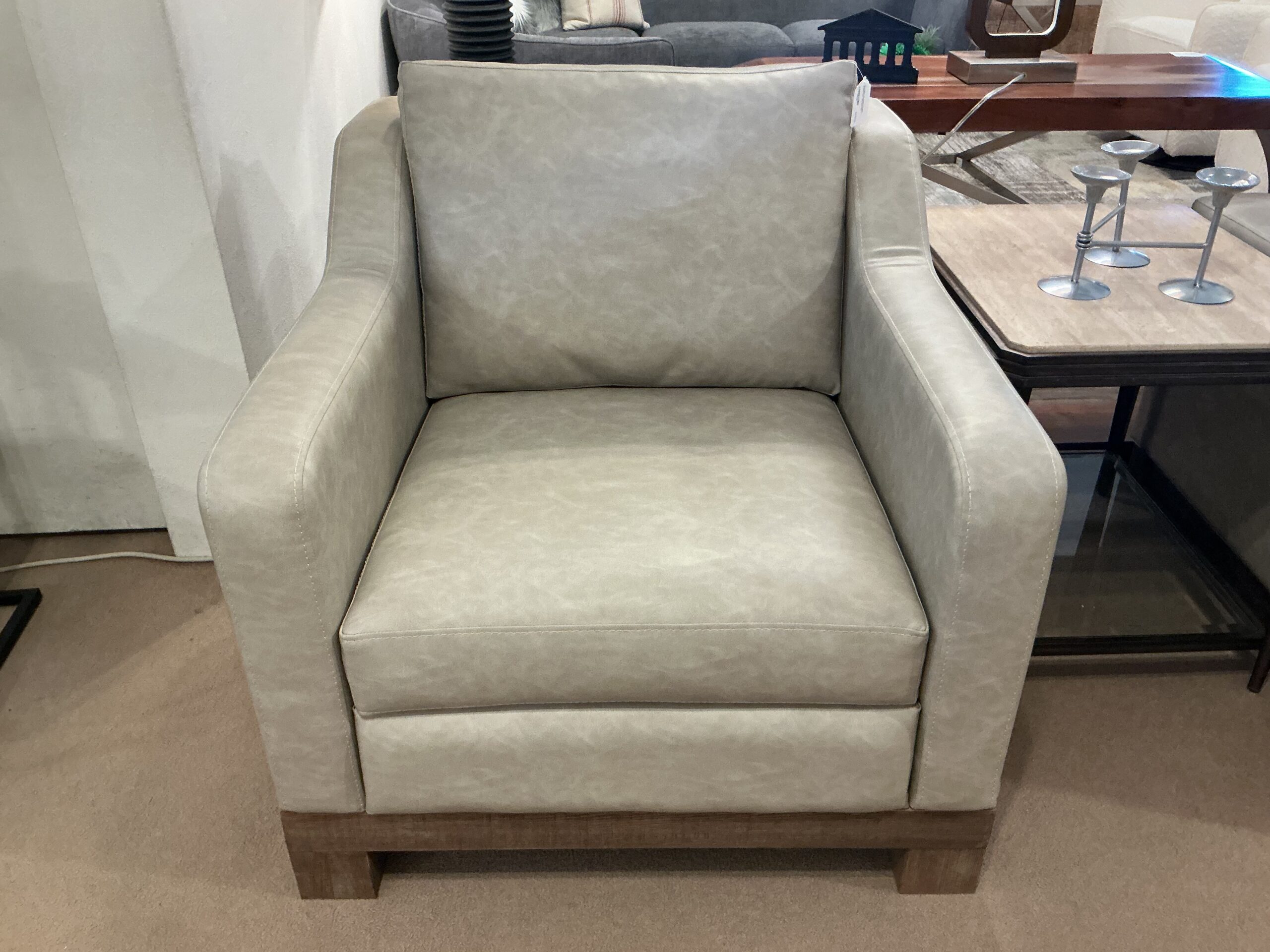 wooden framed based armchair
