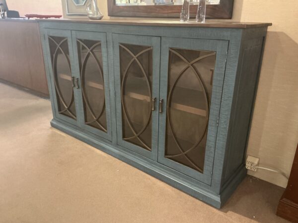 steel blue console