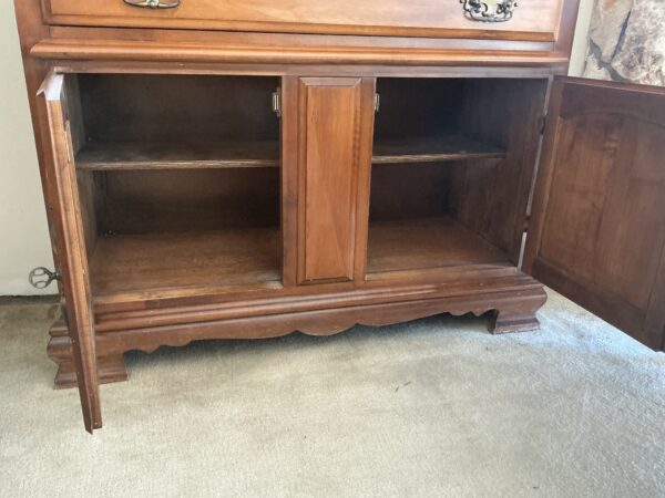 solid maple hutch