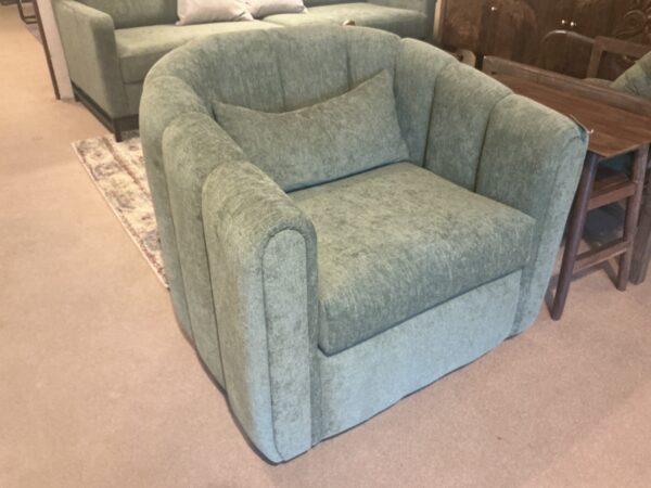 forest green swivel chair