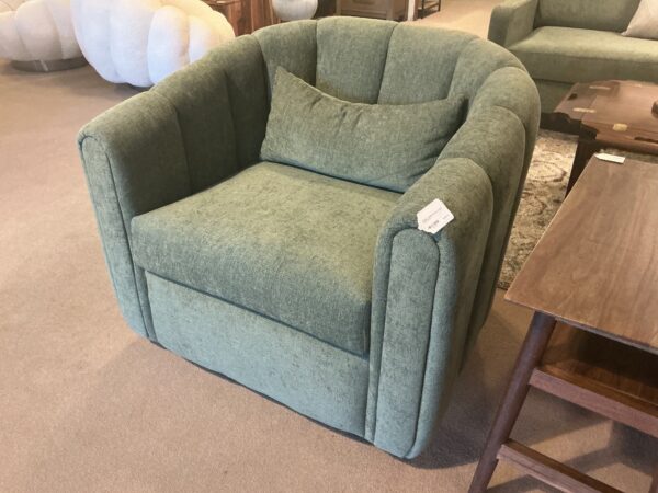 forest green swivel chair
