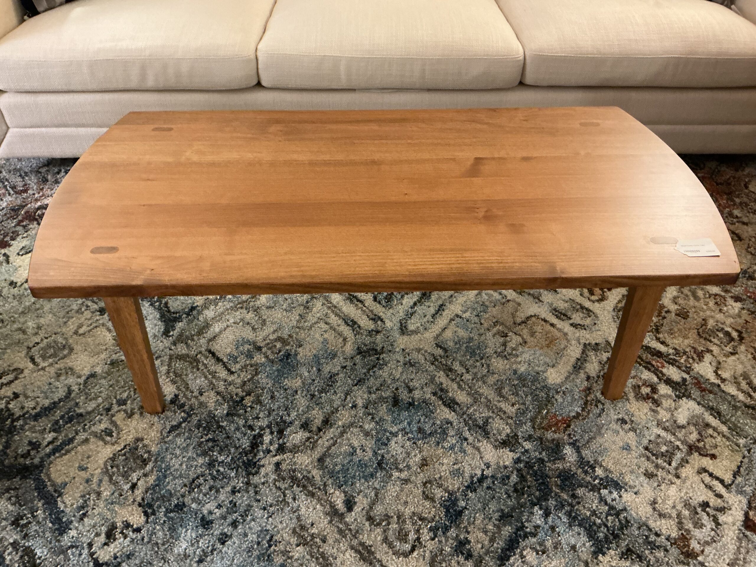 wood castle coffee table