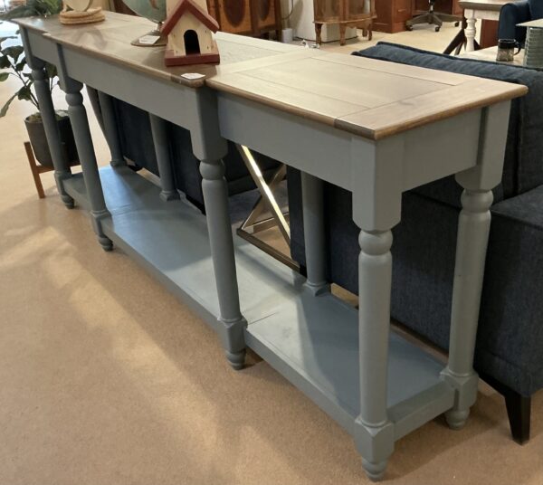 blue sofa table 94”