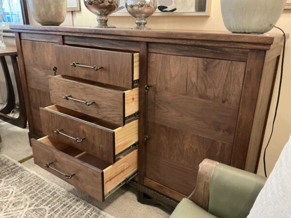 rustic 4 drawer/ 2 door console