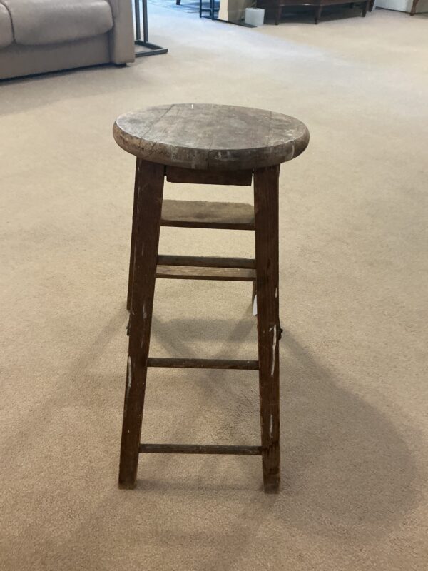 vintage wooden stool