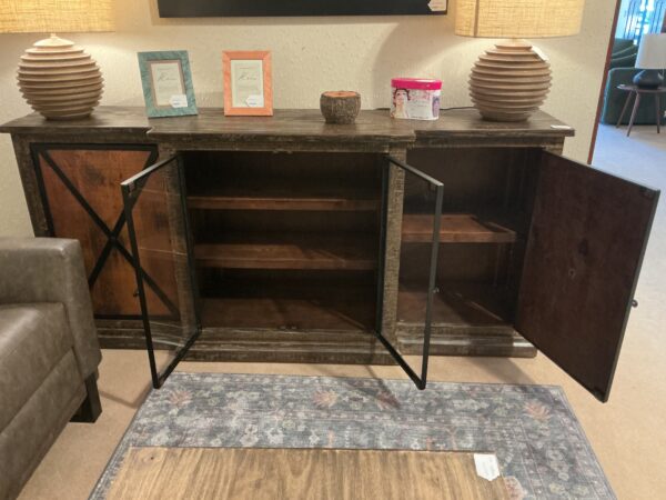copper door console