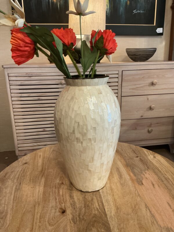 white vase