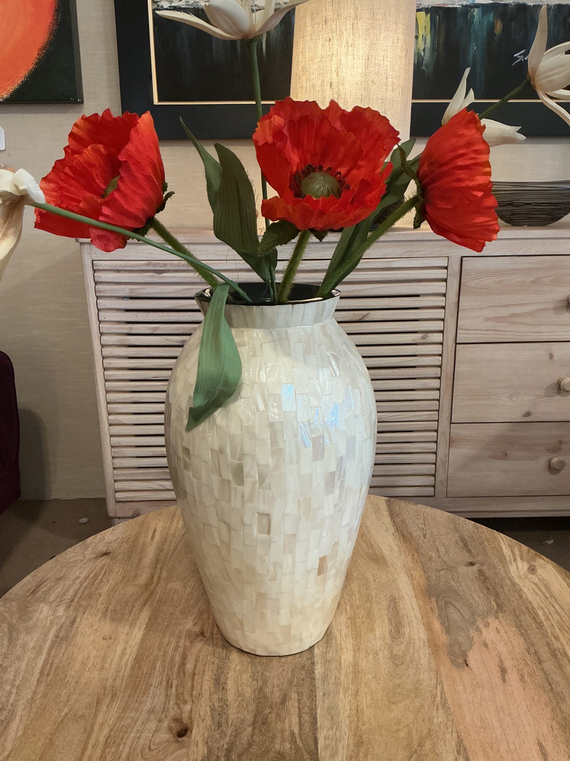 white vase
