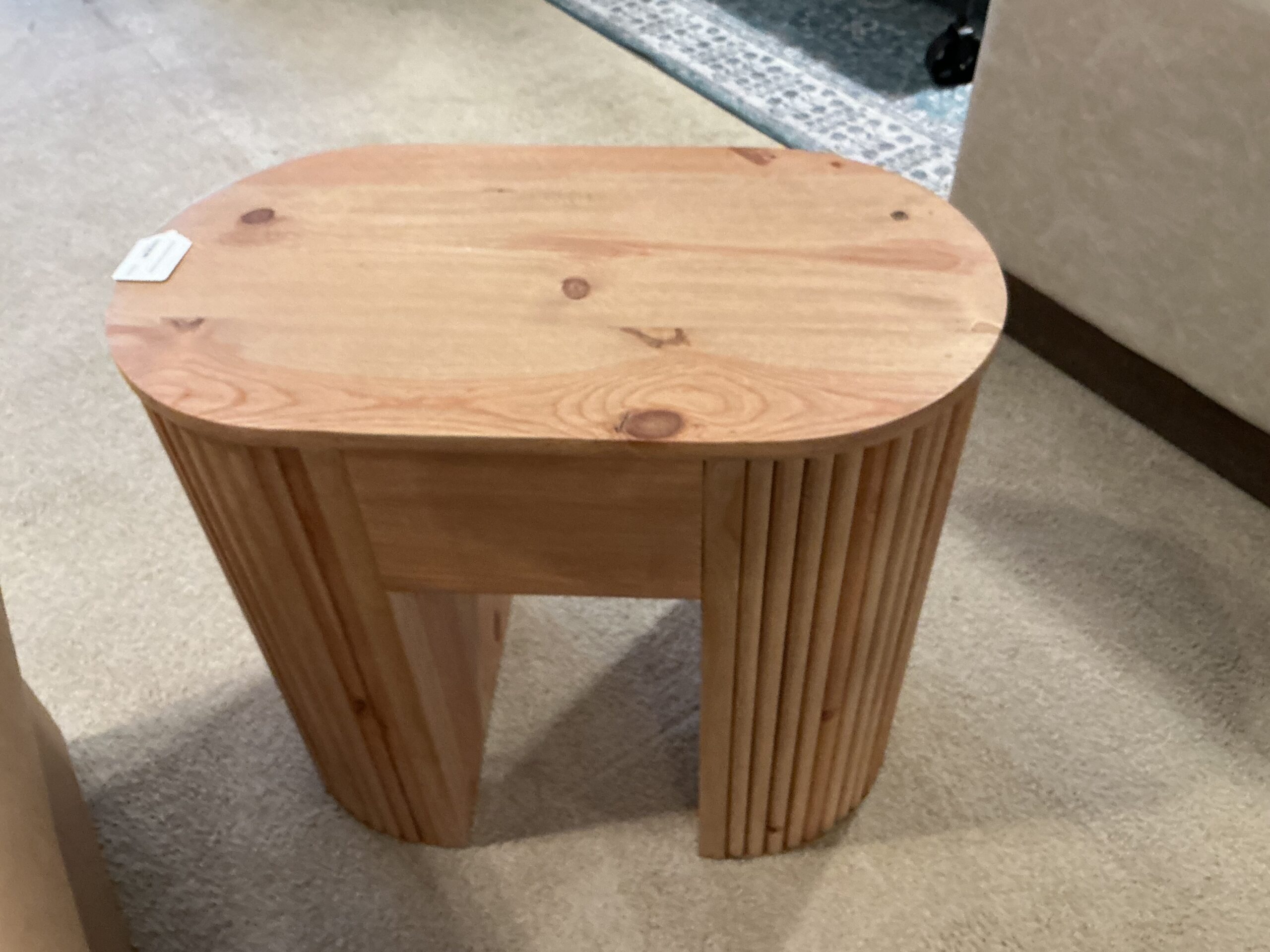 wooden end table