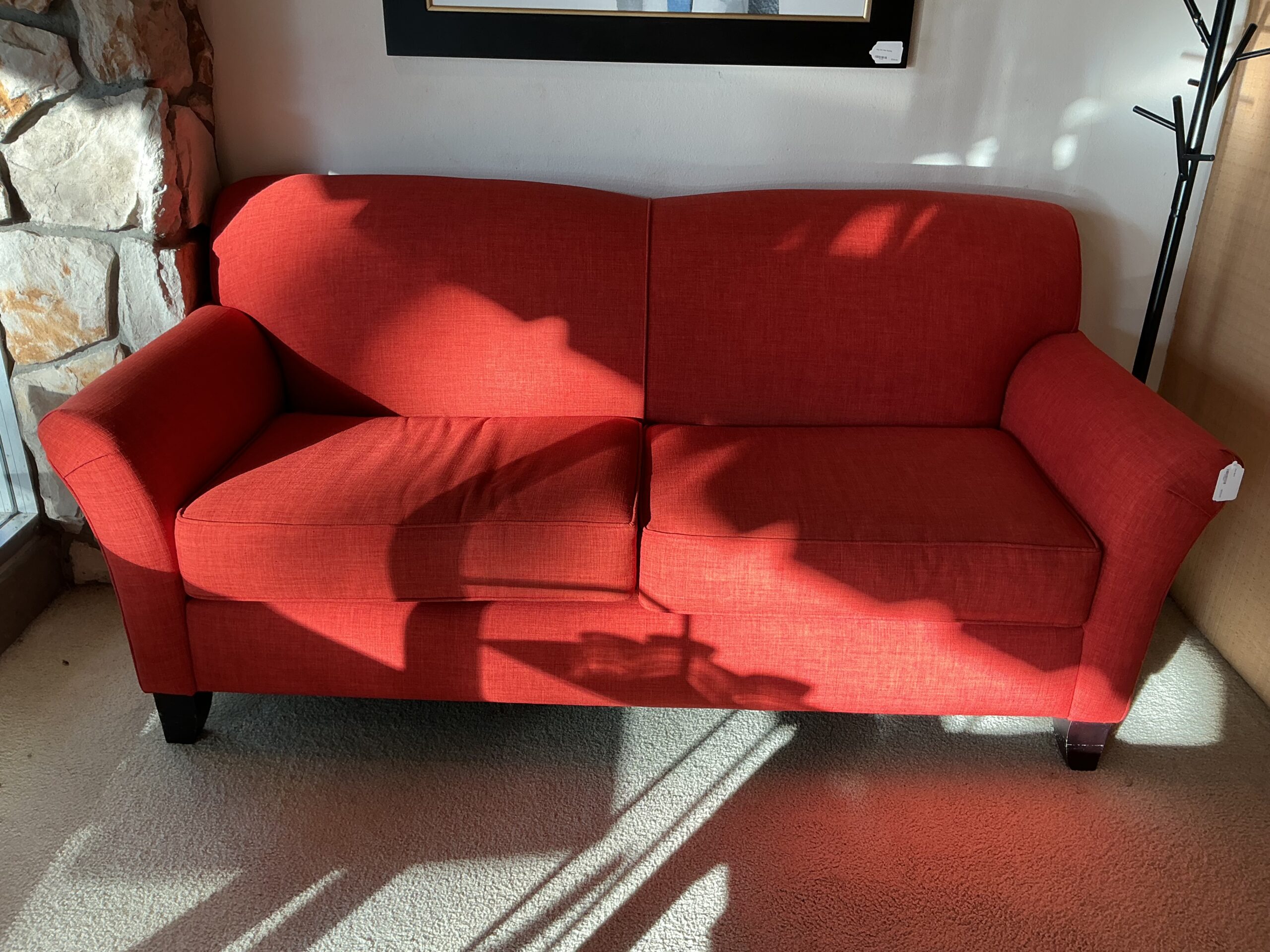 red sofa