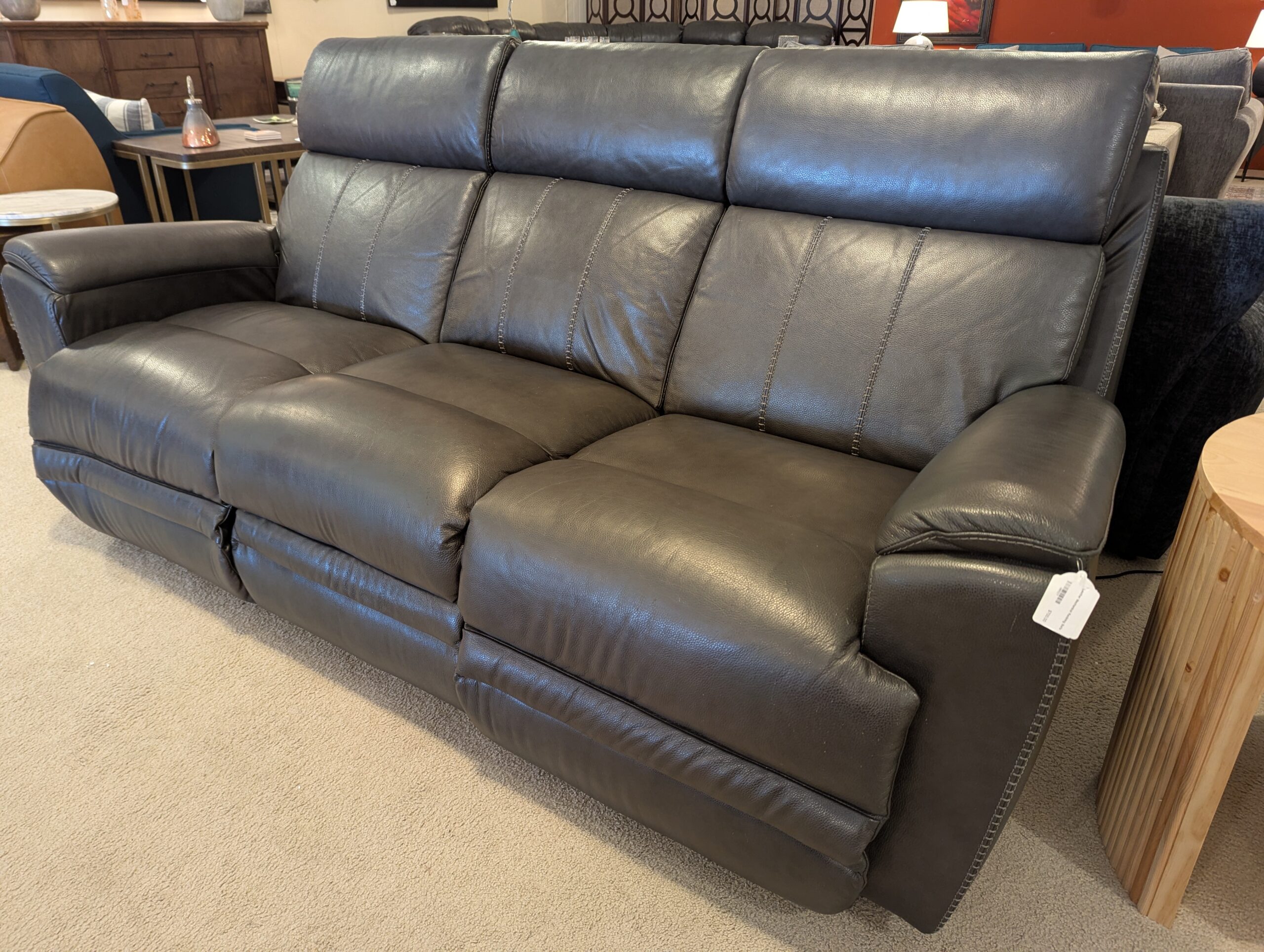 leather mechanic reclining sofa