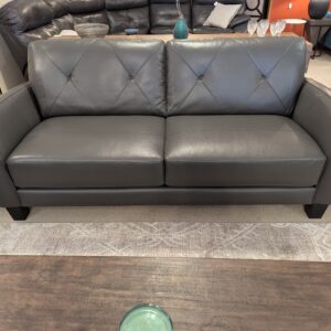 leather gray sofa