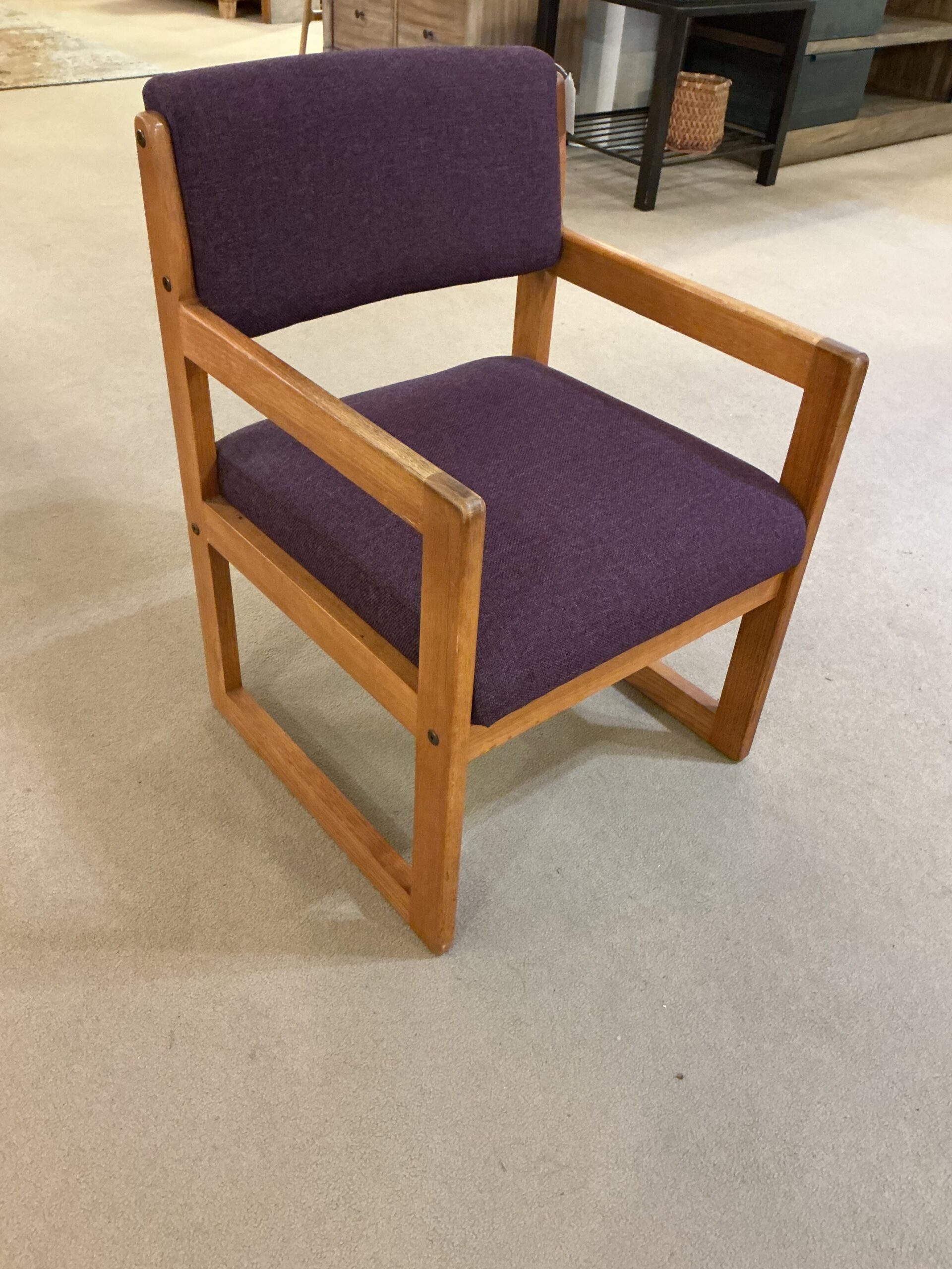purple accent chair