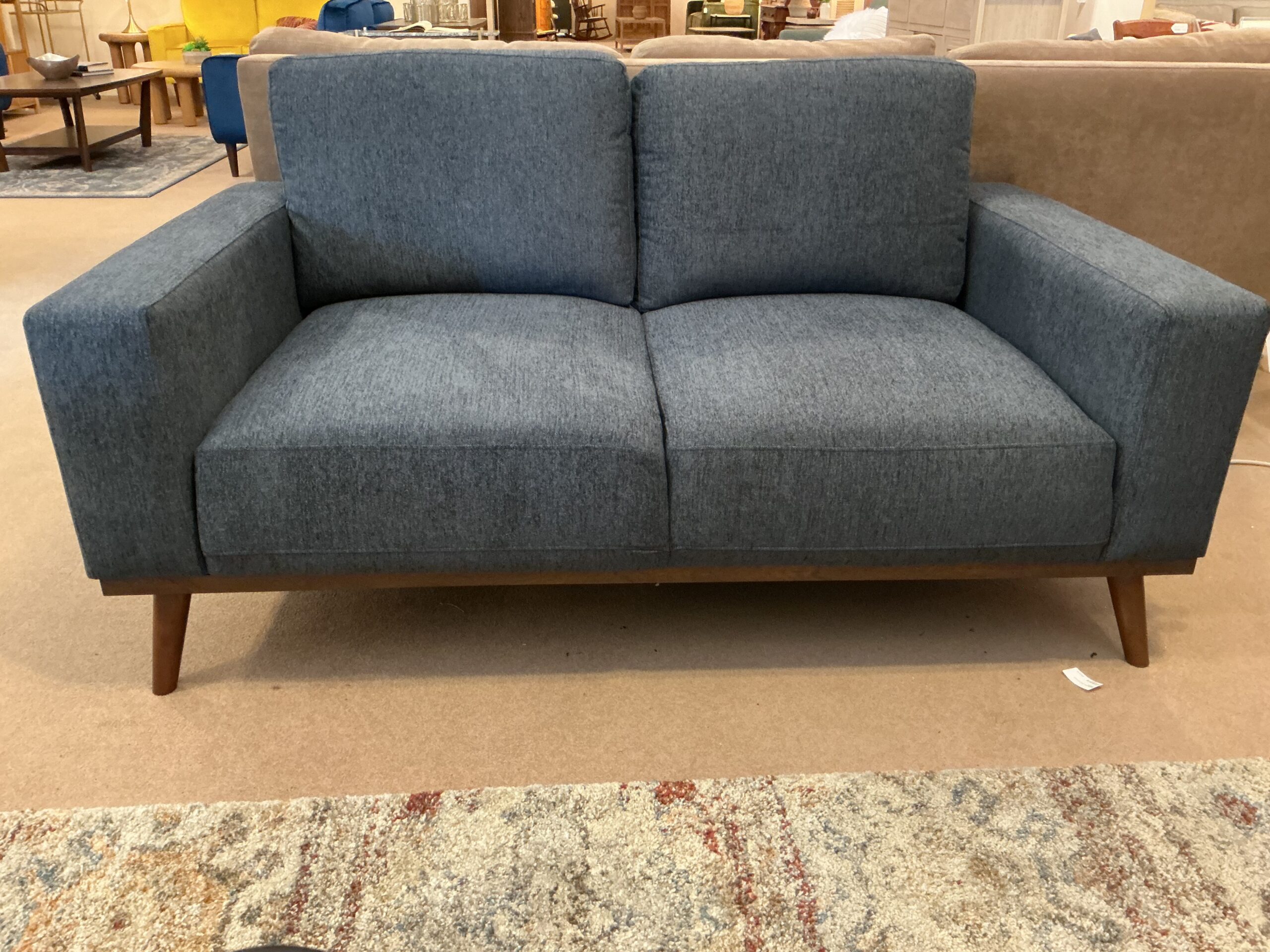 sapphire blue loveseat